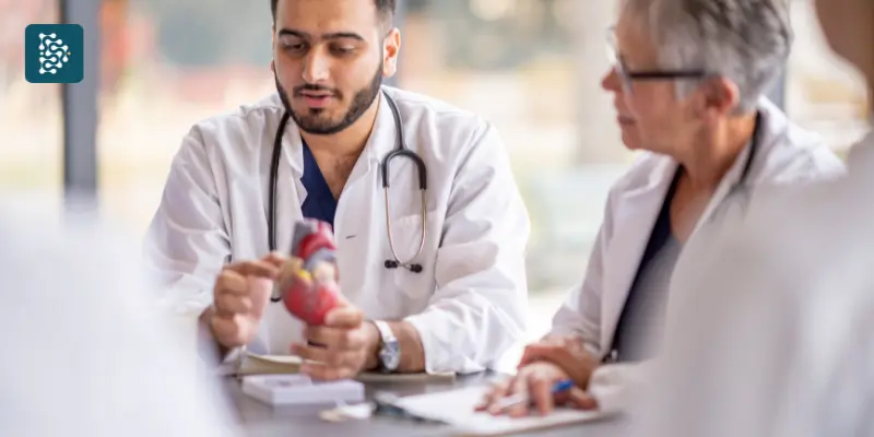 Simulação de situação médica durante Treinamento criado por uma IA generativa para médicos